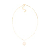 Necklace Stainless Steel Gold Plated Handmade Geometric Round Pendant Clavicle Chain For Women