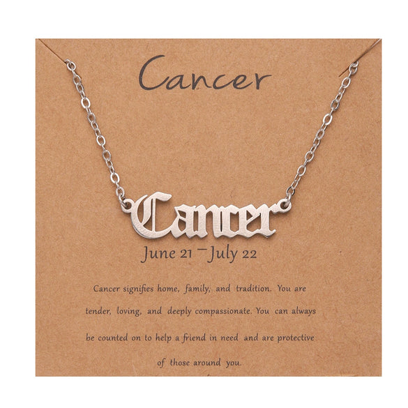 Necklace Stainless Steel Goldplated Constellation Ochain Jewelry