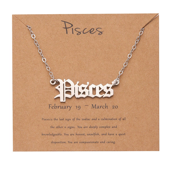 Necklace Stainless Steel Goldplated Constellation Ochain Jewelry