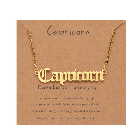 Necklace Stainless Steel Goldplated Constellation Ochain Jewelry