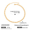 Necklace Stainless Steel Heart Bow Electroplating For Women Retro Layered Versatile Ins Style