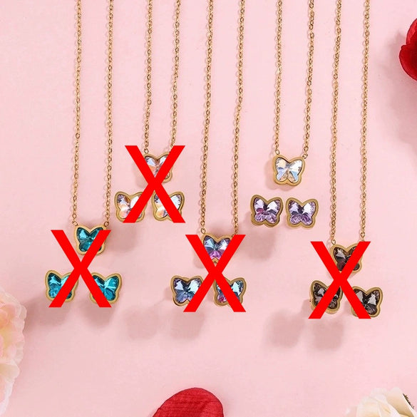 Necklace Stainless Steel Heart Drop Geometric Shape Simple Style Electroplating Women's
