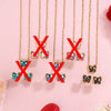 Necklace Stainless Steel Heart Drop Geometric Shape Simple Style Electroplating Women's