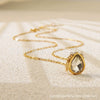 Necklace Stainless Steel Heart Drop Geometric Shape Simple Style Electroplating Women's