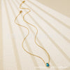 Necklace Stainless Steel Heart Drop Geometric Shape Simple Style Electroplating Women's