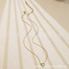 Necklace Stainless Steel Heart Drop Geometric Shape Simple Style Electroplating Women's