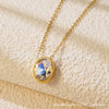 Necklace Stainless Steel Heart Drop Geometric Shape Simple Style Electroplating Women's