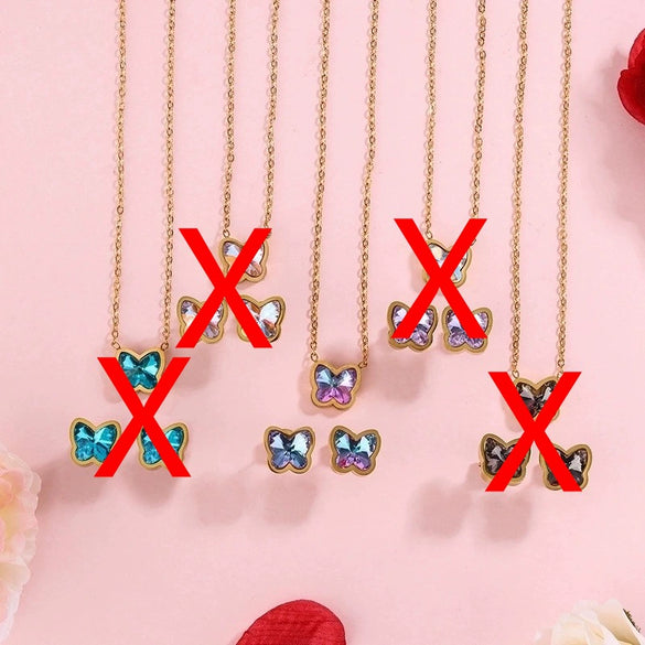 Necklace Stainless Steel Heart Drop Geometric Shape Simple Style Electroplating Women's