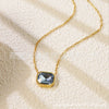 Necklace Stainless Steel Heart Drop Geometric Shape Simple Style Electroplating Women's