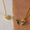 Necklace Stainless Steel Heart Geometric Electroplated