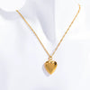 Necklace Stainless Steel Heart Geometric Electroplated
