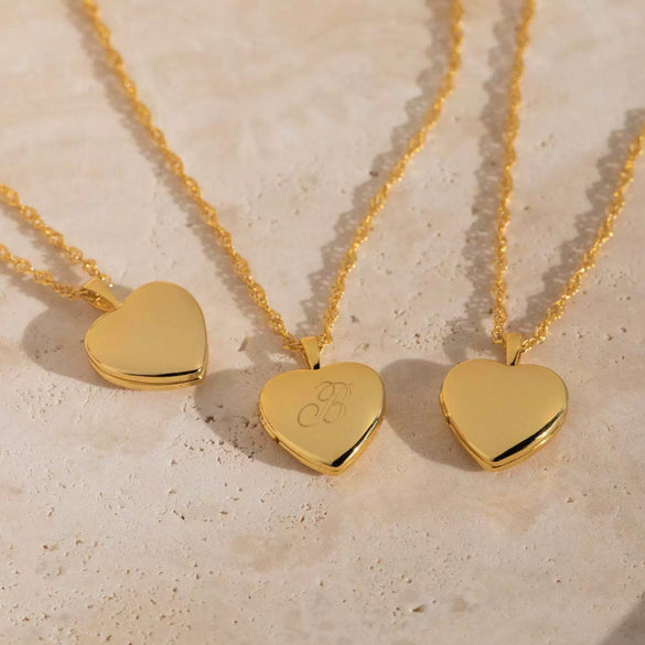 Necklace Stainless Steel Heart Geometric Electroplated