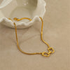 Necklace Stainless Steel 18K Gold Plated Geometric Style Electroplating