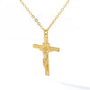 Necklace Stainless Steel Microinlaid Zircon Snake Cross Pendant Electroplating Fashion
