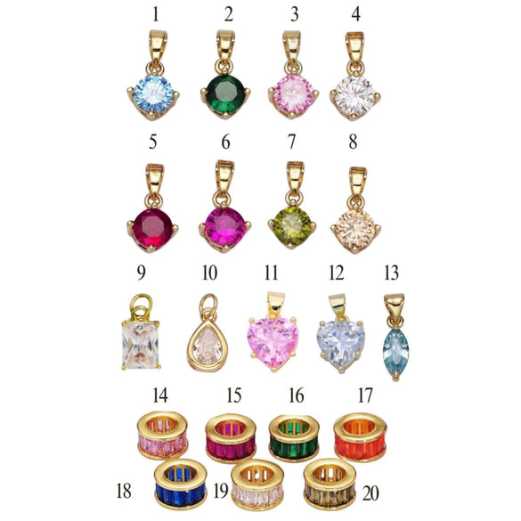 Necklace Stainless Steel Mixed Gemstone Inlay Heart Shape Pendant For Women