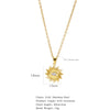 Necklace Stainless Steel O Shaped Chain Copper Inlaid Zirconium Devil's Eye Constellation Electroplating Design