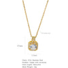 Necklace Stainless Steel O Shaped Chain Copper Inlaid Zirconium Devil's Eye Constellation Electroplating Design