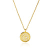 Necklace Stainless Steel O Shaped Chain Twelve Constellations Copper Zircon