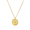 Necklace Stainless Steel O Shaped Chain Twelve Constellations Copper Zircon