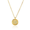 Necklace Stainless Steel O Shaped Chain Twelve Constellations Copper Zircon