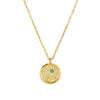 Necklace Stainless Steel O Shaped Chain Twelve Constellations Copper Zircon