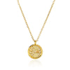 Necklace Stainless Steel O Shaped Chain Twelve Constellations Copper Zircon