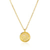 Necklace Stainless Steel O Shaped Chain Twelve Constellations Copper Zircon