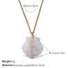 Necklace Stainless Steel Plated 18K Gold Conch Turtle Pendant Electroplating Women's Fashion Style