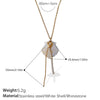 Necklace Stainless Steel Plated 18K Gold Conch Turtle Pendant Electroplating Women's Fashion Style
