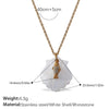 Necklace Stainless Steel Plated 18K Gold Conch Turtle Pendant Electroplating Women's Fashion Style