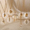 Necklace Stainless Steel Plated 18K Gold Conch Turtle Pendant Electroplating Women's Fashion Style