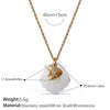 Necklace Stainless Steel Plated 18K Gold Conch Turtle Pendant Electroplating Women's Fashion Style