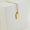 Necklace 316L Stainless Steel Rectangular Letter 316L Stainless Steel Pendant Electroplating