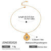 Necklace Stainless Steel Resin Rib Pendant Electroplating