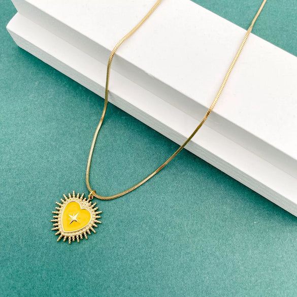 Necklace Stainless Steel Retro Geometric Electroplating Oil Drop Pendant Snake Bone Chain