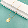 Necklace Stainless Steel Retro Geometric Electroplating Oil Drop Pendant Snake Bone Chain