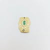 Necklace Stainless Steel Retro Geometric Electroplating Oil Drop Pendant Snake Bone Chain