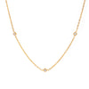 Necklace Stainless Steel 225 Silver Geometric Diamond Style