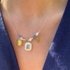 Necklace Stainless Steel 925 Silver Inlaid With Gold Geometric Animal Zodiac Minimalist Design