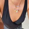 Necklace Stainless Steel 925 Silver Inlaid With Gold Geometric Animal Zodiac Minimalist Design
