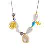 Necklace Stainless Steel 925 Silver Inlaid With Gold Geometric Animal Zodiac Minimalist Design
