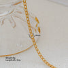 Necklace Stainless Steel Snake Bone Chain Multi Layer Stacked Unisex With Cartoon Characters U Shape Electroplated