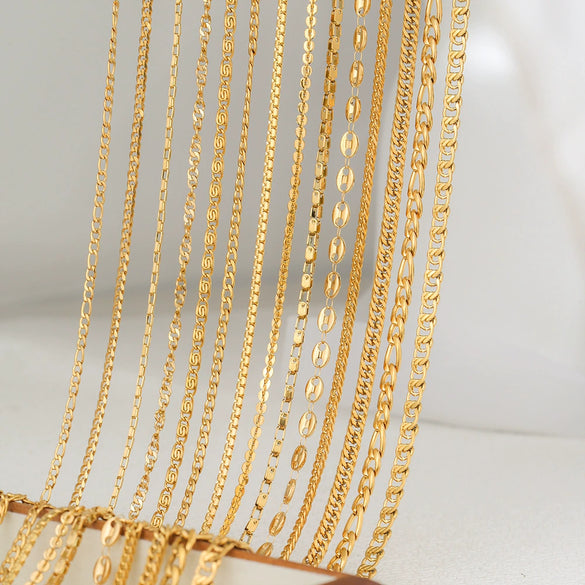 Necklace Stainless Steel Snake Bone Chain Multi Layer Stacked Unisex With Cartoon Characters U Shape Electroplated