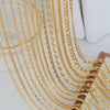Necklace Stainless Steel Snake Bone Chain Multi Layer Stacked Unisex With Cartoon Characters U Shape Electroplated