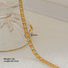 Necklace Stainless Steel Snake Bone Chain Multi Layer Stacked Unisex With Cartoon Characters U Shape Electroplated