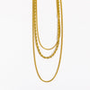 Necklace Stainless Steel Snake Bone Chain Ushape Electroplated