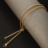 Necklace Stainless Steel Square Geometric Electroplated Unisex