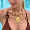 Necklace Stainless Steel Star Pattern Furnace Vacuum Plating 18K Gold Color Preservation