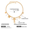 Necklace Stainless Steel Titanium Steel Bow Pattern Electroplating Original Design Minimalist Women's