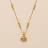 Necklace Stainless Steel Titanium Steel Copper Geometric Light Luxury Style Electroplating Bead Chain